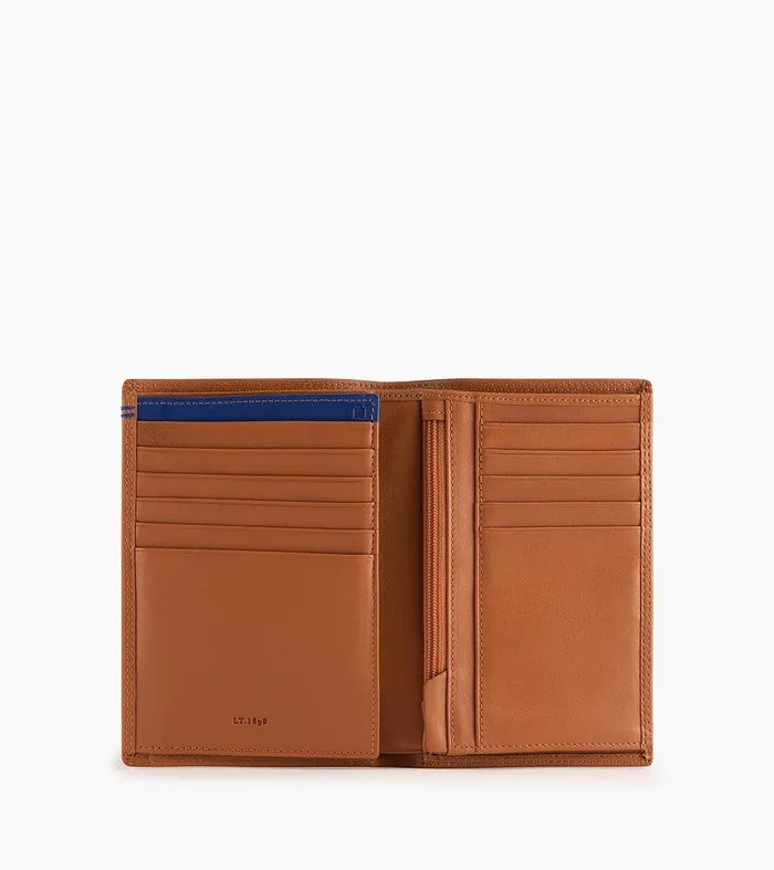 Le Tanneur Wallets Men Zipped Pocket And 2 Shutters Wallet In Smooth Leather Brown Tan