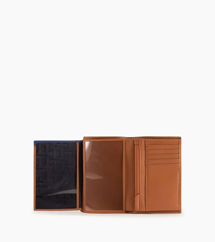 Le Tanneur Wallets Men Zipped Pocket And 2 Shutters Wallet In Smooth Leather Brown Tan
