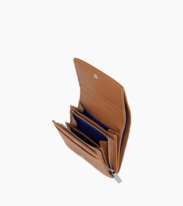 Le Tanneur Wallets Women Small Zipped Wallet In Grained Leather Brown Tan