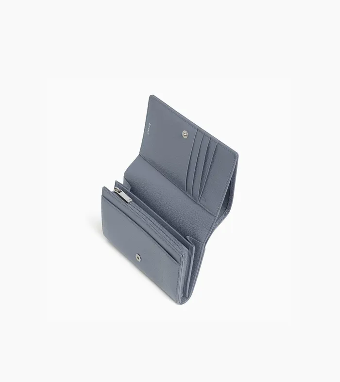Le Tanneur Wallets Women Wallet In Grained Leather Clay Blue