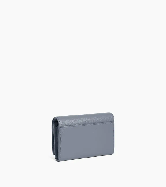 Le Tanneur Wallets Women Wallet In Grained Leather Clay Blue