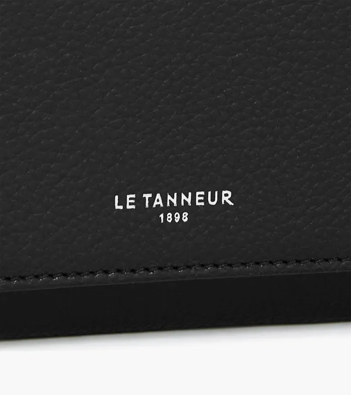 Le Tanneur Wallets Women Zipped Travel Companion In Grained Leather Black