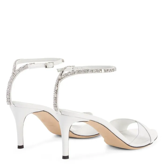 Leeah Crystal White Women Giuseppe Zanotti Sandals