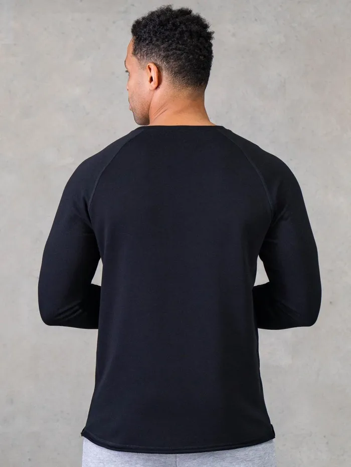 Legacy Crewneck 8211 Black Men Ryderwear Sweaters and Hoodies