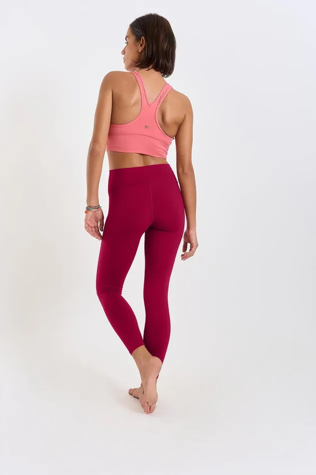 Legging Red 8211 EAGLE WELLNESS Red Women Banana Moon Leggings and Pants