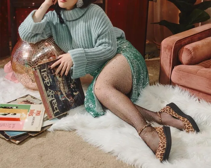 Leopard Pointed Ballet Vegan Ankle Strap Creepers Women TUK Shoes Vegan Leopard Pointed Ballet Vegan Ankle Strap Creepers Women TUK Shoes Vegan