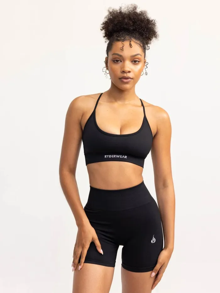 Lift 20 Seamless Sports Bra 8211 Black Women Ryderwear Sports Bras