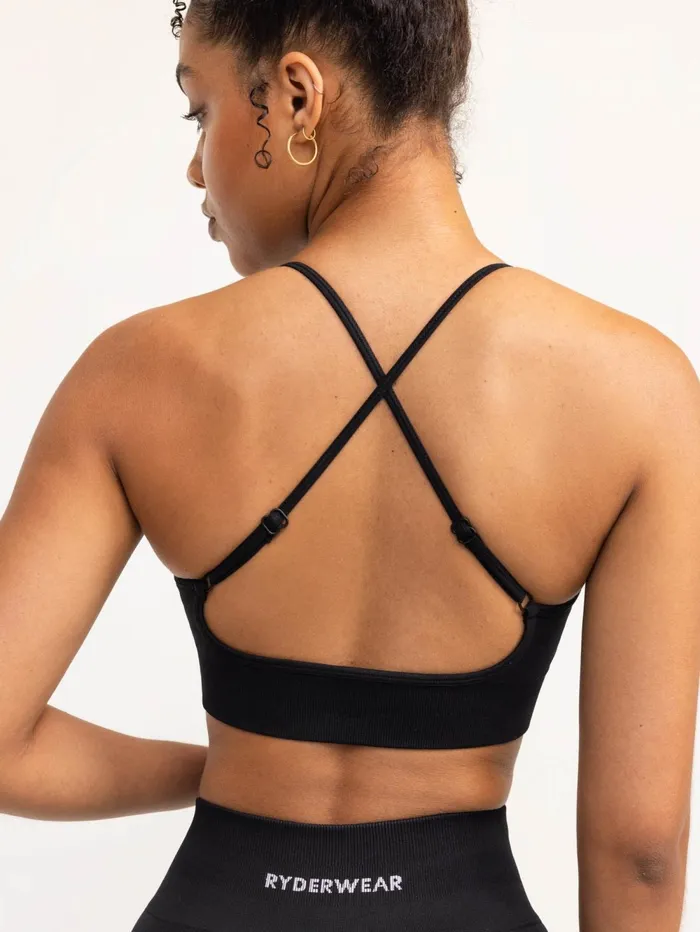 Lift 20 Seamless Sports Bra 8211 Black Women Ryderwear Sports Bras