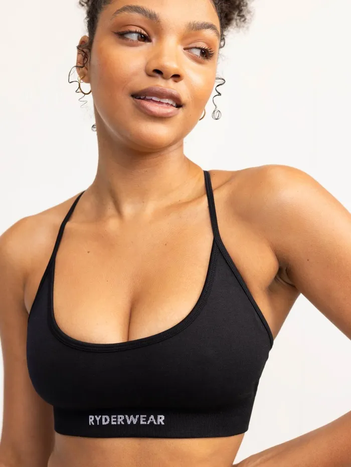 Lift 20 Seamless Sports Bra 8211 Black Women Ryderwear Sports Bras