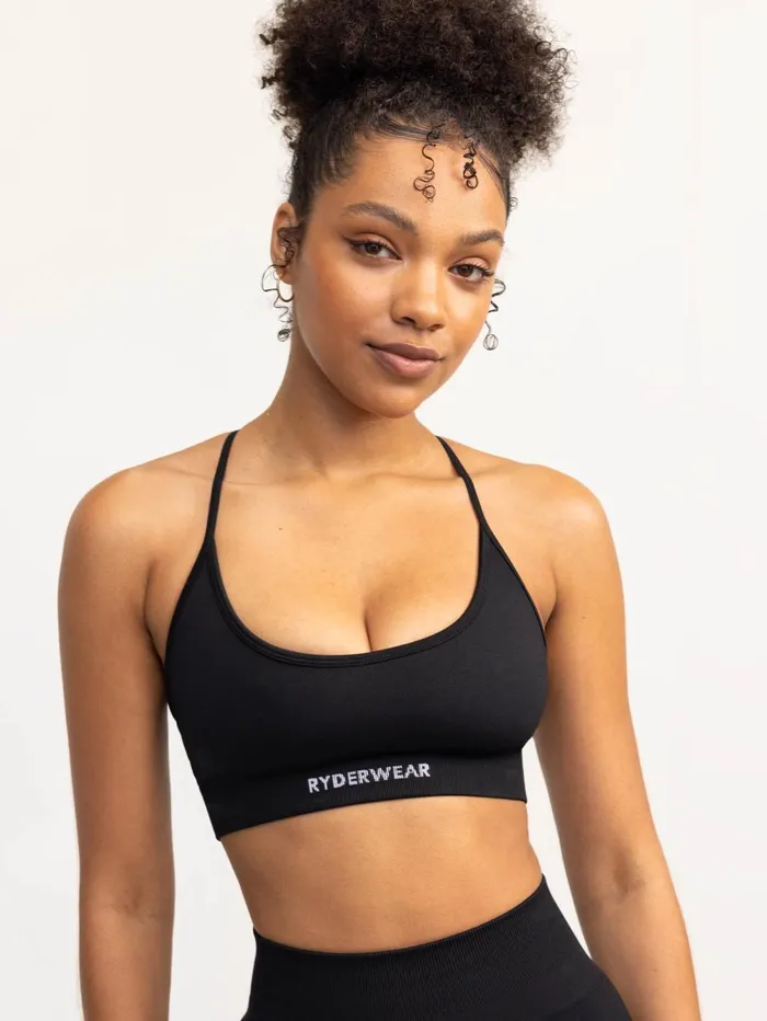Lift 20 Seamless Sports Bra 8211 Black Women Ryderwear Sports Bras
