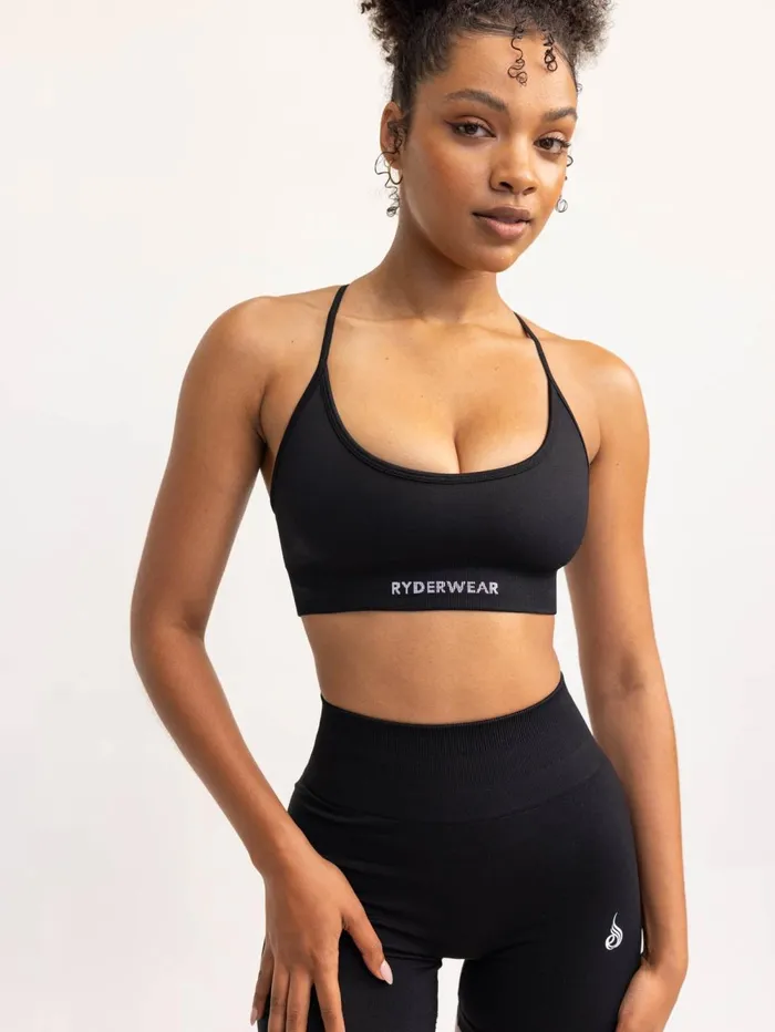 Lift 20 Seamless Sports Bra 8211 Black Women Ryderwear Sports Bras