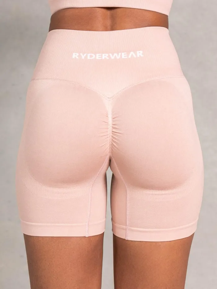 Lift BBL Scrunch Seamless Shorts 8211 Biscotti Women Ryderwear Gym Shorts