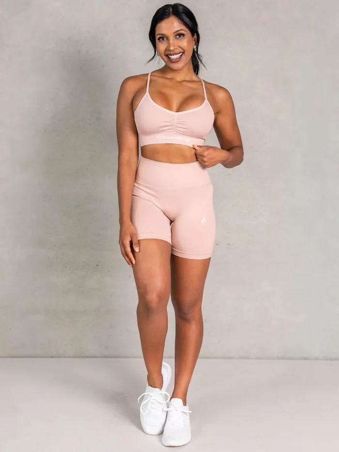 Lift BBL Scrunch Seamless Shorts 8211 Biscotti Women Ryderwear Gym Shorts