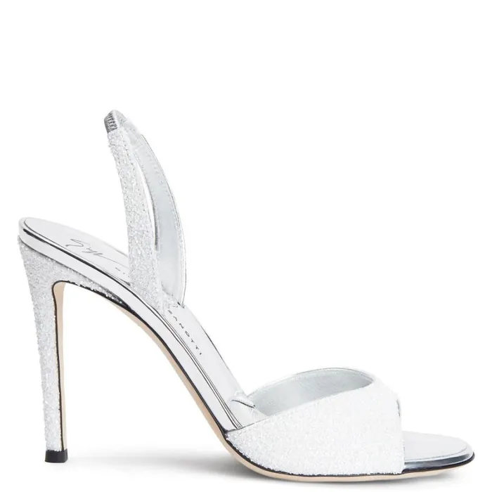Lilibeth Glitter White Women Giuseppe Zanotti Sandals
