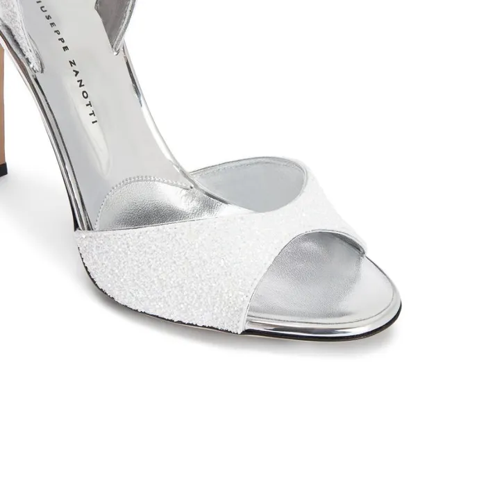 Lilibeth Glitter White Women Giuseppe Zanotti Sandals
