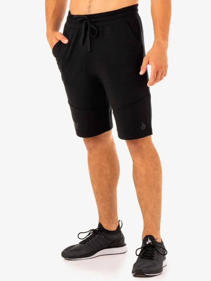 Limitless Track Short 8211 Black Men Ryderwear Gym Shorts