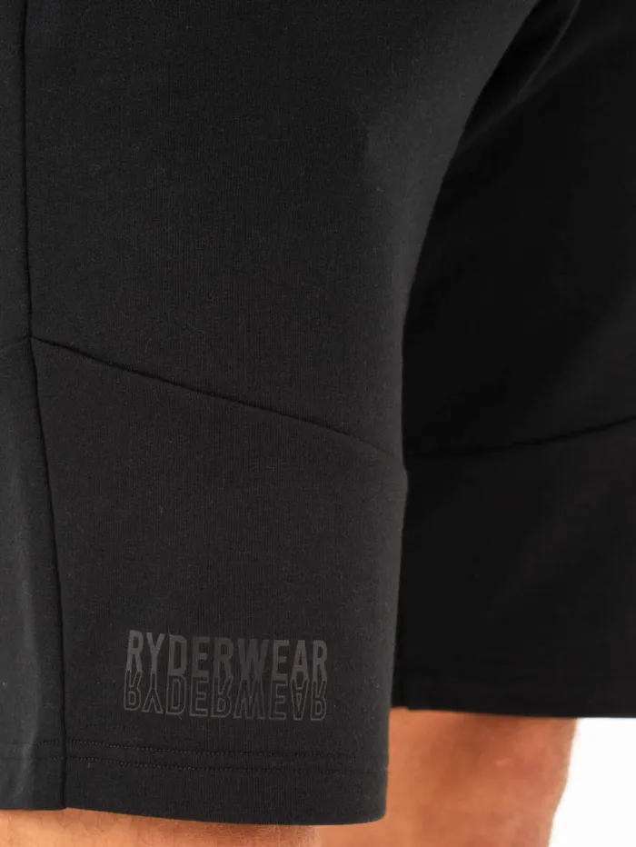 Limitless Track Short 8211 Black Men Ryderwear Gym Shorts