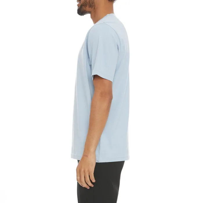 Logo Fleece Caferok TShirt 8211 Blue Lt Blue Lt Kappa Mens Retro Sport