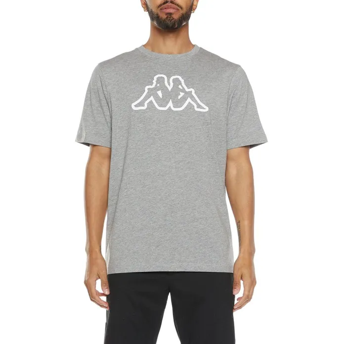 Logo Fleece Cromok TShirt 8211 Grey Md Mel Grey Md Mel Kappa Mens Retro Sport Logo Fleece Cromok TShirt 8211 Grey Md Mel Grey Md Mel Kappa Mens Retro Sport