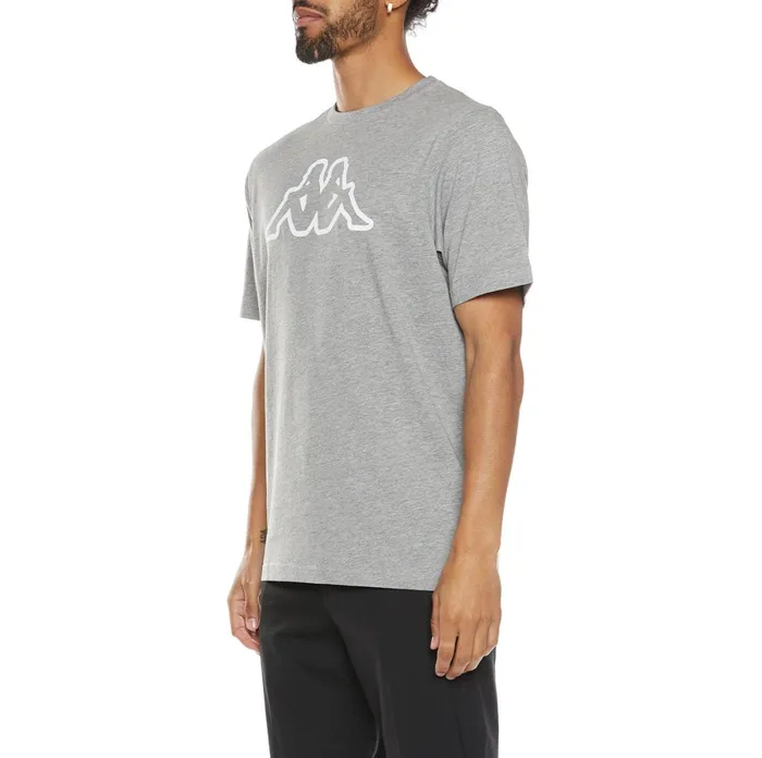 Logo Fleece Cromok TShirt 8211 Grey Md Mel Grey Md Mel Kappa Mens Retro Sport
