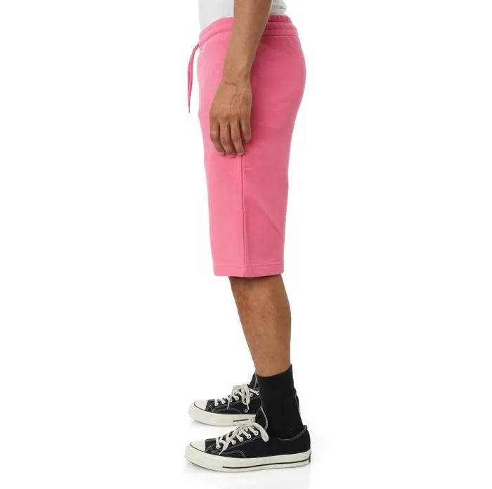 Logo Fleece Mabok Shorts 8211 Pink Pink Kappa Mens Shorts Christmas