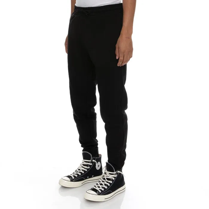 Logo Fleece Zanok Sweatpants 8211 Black Black Kappa Mens Sweatsuits Near Me