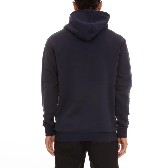 Logo Fleece Zavrok Hoodie 8211 Navy Blue Navy Blue Kappa Mens Retro Sport