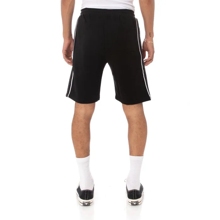Logo Tape Asved 2 Shorts 8211 Black Grey White Black Grey White Kappa Mens Retro Sport On Sale