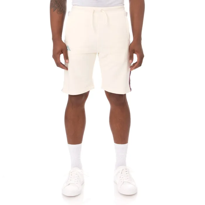 Logo Tape Asved 2 Shorts 8211 Cream Cream Kappa Mens Retro Sport Gift 4 You