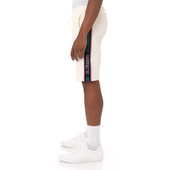 Logo Tape Asved 2 Shorts 8211 Cream Cream Kappa Mens Retro Sport Gift 4 You