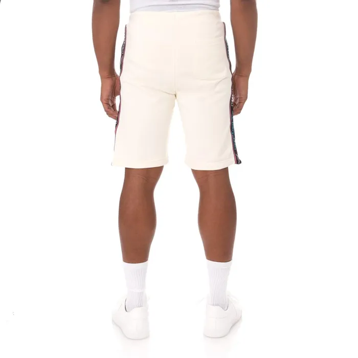 Logo Tape Asved 2 Shorts 8211 Cream Cream Kappa Mens Retro Sport Gift 4 You