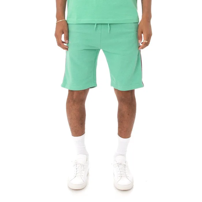 Logo Tape Asved 2 Shorts 8211 Green Green Kappa Mens Retro Sport Christmas Gift Logo Tape Asved 2 Shorts 8211 Green Green Kappa Mens Retro Sport Christmas Gift