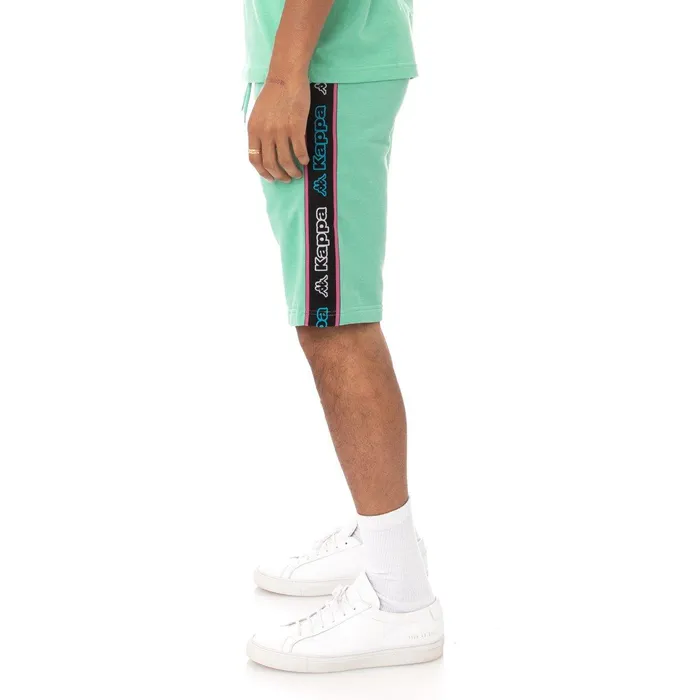 Logo Tape Asved 2 Shorts 8211 Green Green Kappa Mens Retro Sport Christmas Gift