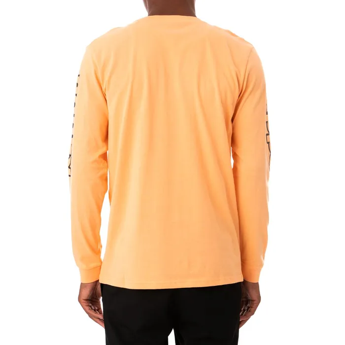 Logo Tape Carma Long Sleeve TShirt 8211 Salmon Salmon Kappa Mens Retro Sport