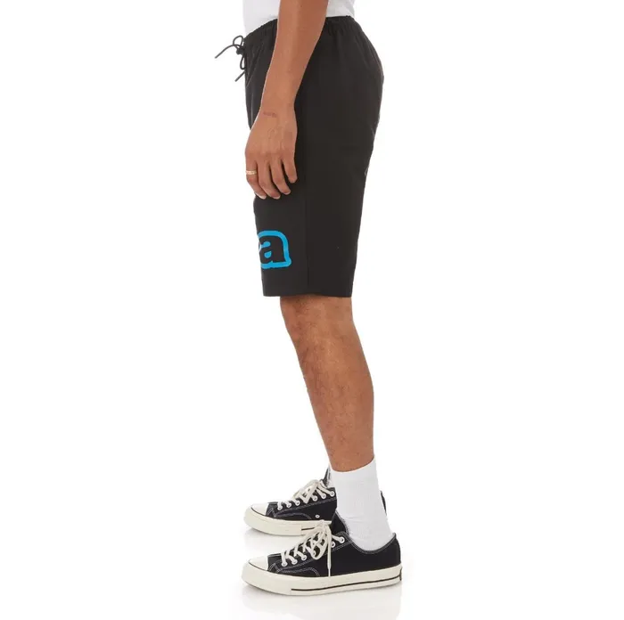 Logo Tape Colm Shorts 8211 Black Black Kappa Mens Track Suits Online Shopping