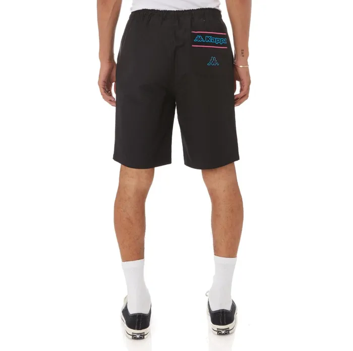 Logo Tape Colm Shorts 8211 Black Black Kappa Mens Track Suits Online Shopping