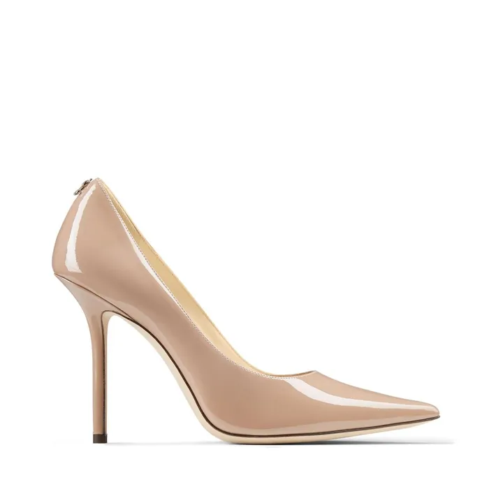 Love 100 BalletPink PatentLeather Pointed Pumps With Jc Emblem Ballet Pink Women JIMMY CHOO Pumps Love 100 BalletPink PatentLeather Pointed Pumps With Jc Emblem Ballet Pink Women JIMMY CHOO Pumps