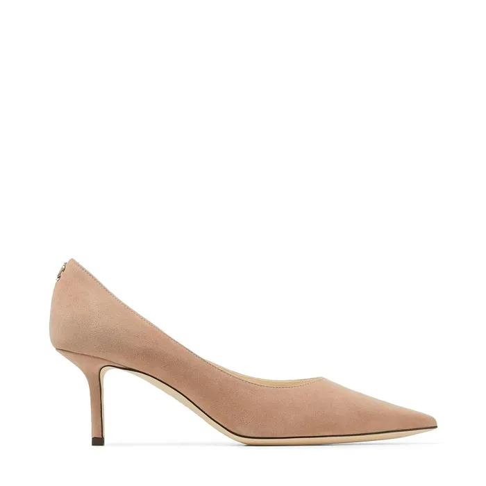 Love 65 Ballet Pink Suede Pointed Pumps With Jc Emblem Ballet Pink Women JIMMY CHOO Pumps Love 65 Ballet Pink Suede Pointed Pumps With Jc Emblem Ballet Pink Women JIMMY CHOO Pumps