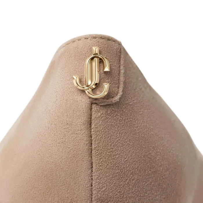 Love 85 BalletPink Suede Pointed Pumps With Jimmy Choo Emblem Ballet Pink Women JIMMY CHOO Pumps