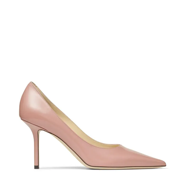Love 85 Blush Liquid Leather PointToe Pumps Blush Women JIMMY CHOO Pumps