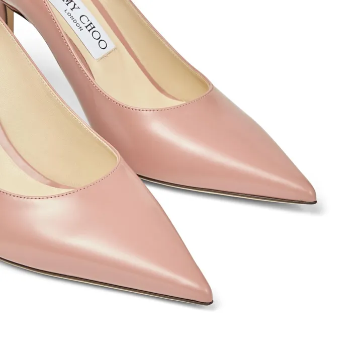 Love 85 Blush Liquid Leather PointToe Pumps Blush Women JIMMY CHOO Pumps