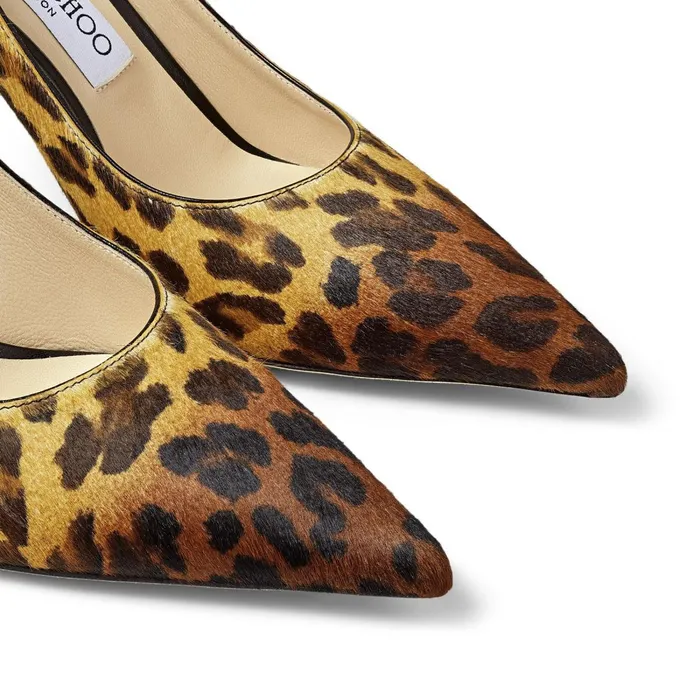 Love 85 Natural Mix Degrade Leopard Print Pony Pointed Pumps Natural Mix Women JIMMY CHOO Pumps