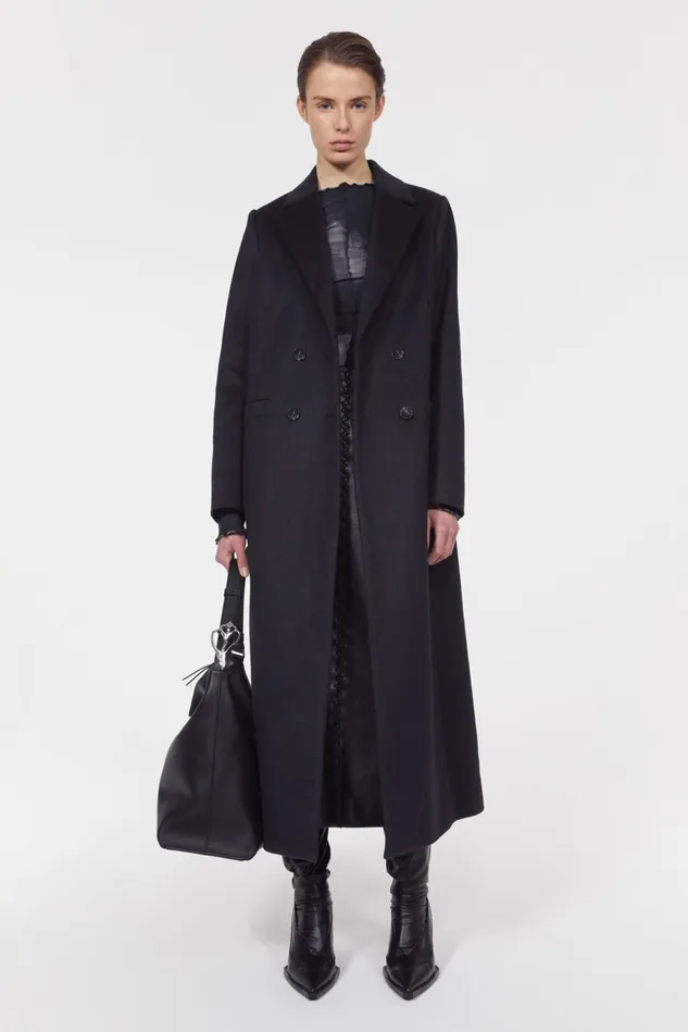 Lynda Coat Charcoal Grey Women Rodebjer Outerwear
