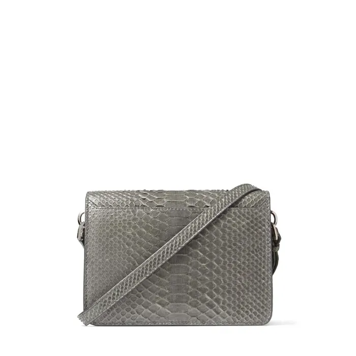 Madeline Shoulder Dusk Snakeskin Shoulder Bag With Crystal Buckle Dusk Women JIMMY CHOO Crossbody Bags