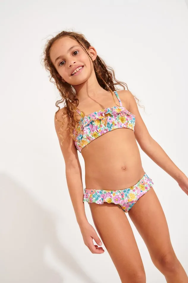Maillot 2 Pices White 8211 M TATI BERRYFIELDS White Kids Banana Moon Girl and Boy