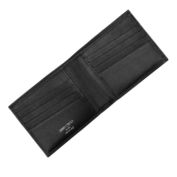 Mark Black Grainy Leather Wallet With Embossed Stars Black Men JIMMY CHOO Wallets Mark Black Grainy Leather Wallet With Embossed Stars Black Men JIMMY CHOO Wallets