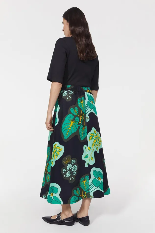 Marla Leaf Skirt Black Women Rodebjer Skirts