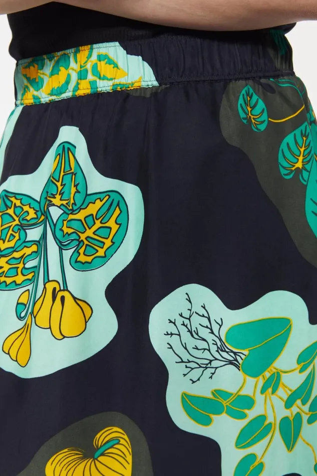 Marla Leaf Skirt Black Women Rodebjer Skirts