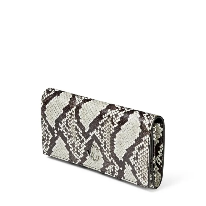 Martina Natural SnakeskinPrint Elaphe Wallet With Jc Emblem Natural Women JIMMY CHOO Small Leather Goods Martina Natural SnakeskinPrint Elaphe Wallet With Jc Emblem Natural Women JIMMY CHOO Small Leather Goods