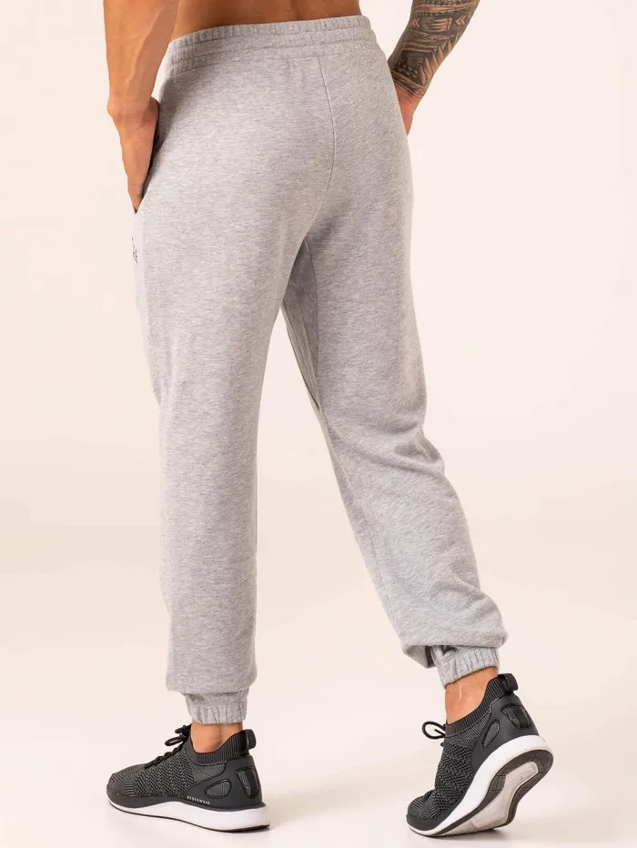 Men039s Collegiate Track Pant 8211 Grey Marl Men Ryderwear Gym Pants